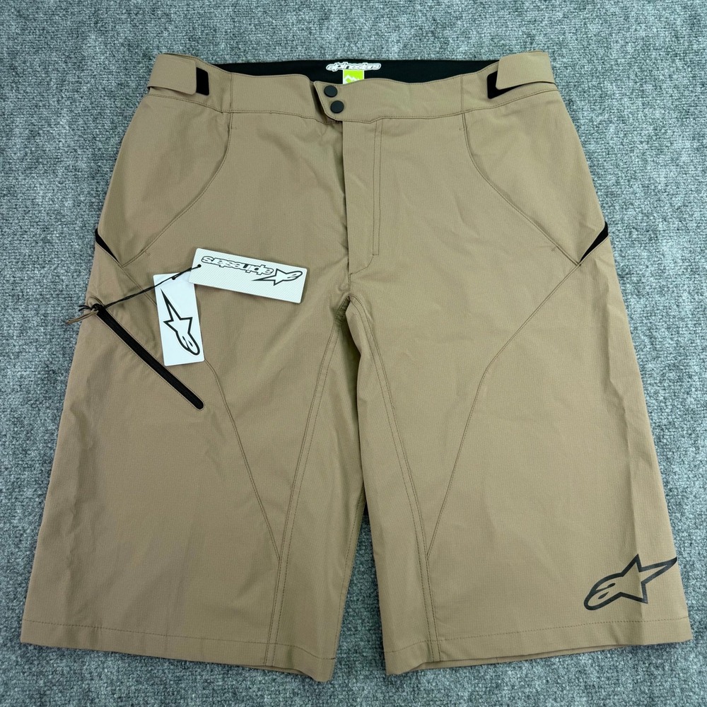 Alpinestars Shorts Mens 38 Sand Black Pathfinder Base Mountain Bike MTB NWT